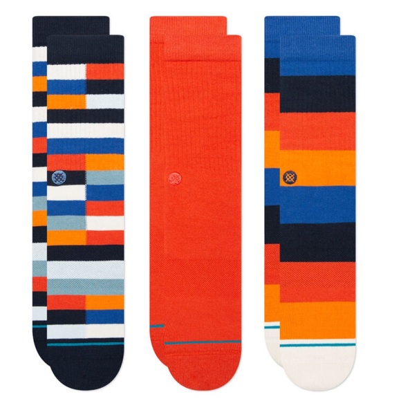 Stance Mullen Casual Cotton Crew Socks 3 pk Large - Picture 2 of 9